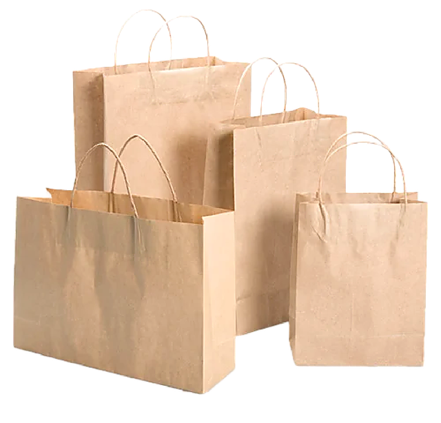 Kraft bags in four sizes