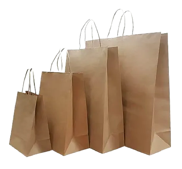 Kraft bags in a range of sizes